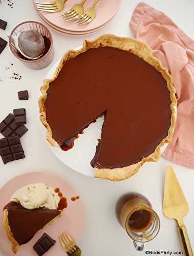 French Salted Caramel and Chocolate Tart