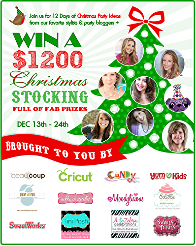 Party Ideas | Party Printables Blog: 12 Days of Christmas Party Ideas & a $1200 Giveaway