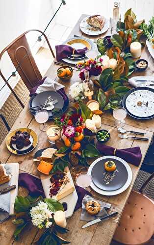 Party Ideas | Party Printables Blog: 15 Gorgeous Thanksgiving Tablescape Ideas
