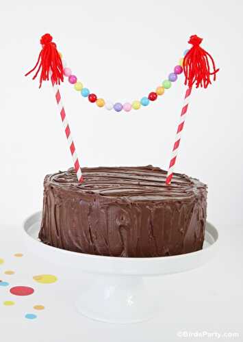 Party Ideas | Party Printables Blog: 3 Easy DIY Cake Bunting Ideas to Make