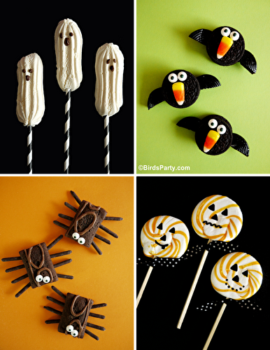 Party Ideas | Party Printables Blog: 4 NO-BAKE Halloween Sweet Treat Recipes