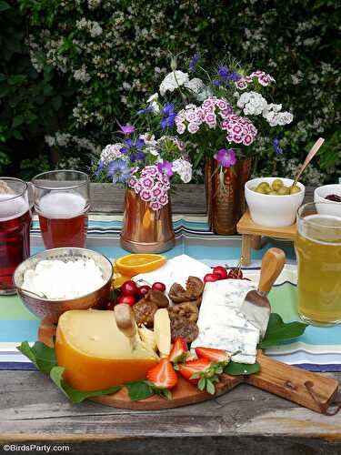 Party Ideas | Party Printables Blog: A Cheese and Beer Tasting Party