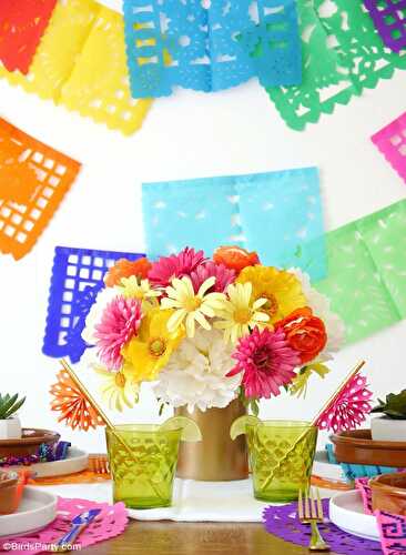 Party Ideas | Party Printables Blog: A Colorful Cinco de Mayo Mexican Fiesta
