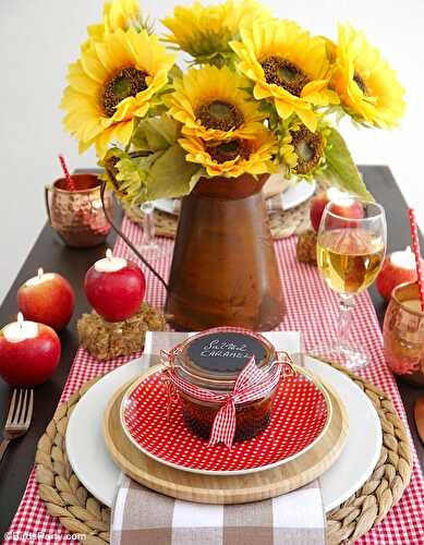 Party Ideas | Party Printables Blog: A Farmhouse Inspired Apple Harvest Tablescape