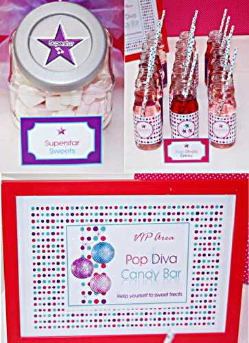 Party Ideas | Party Printables Blog: A Funky Pop Diva Birthday Party