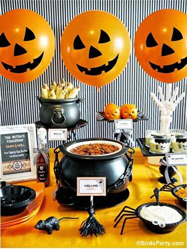 Party Ideas | Party Printables Blog: A Halloween Chilling Chili Party Buffet