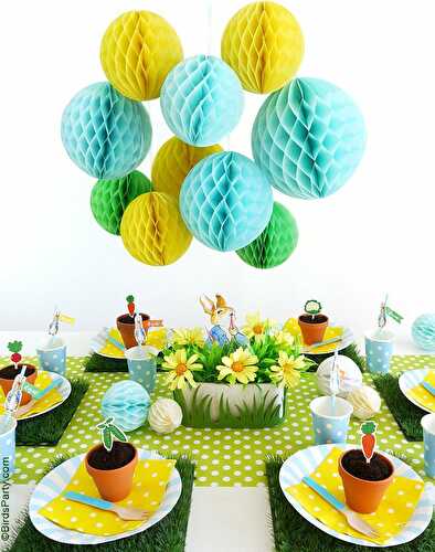 Party Ideas | Party Printables Blog: A Peter Rabbit Spring Party with Free Printables