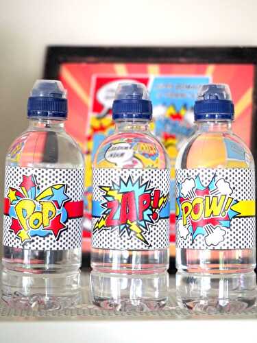 Party Ideas | Party Printables Blog: A Pow Wow Superhero Birthday Party