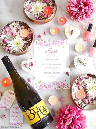 Party Ideas | Party Printables Blog: A Relaxing Home Spa Party for Mother's Day 