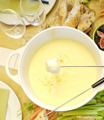 Party Ideas | Party Printables Blog: Authentic French Cheese Fondue Savoyarde Recipe