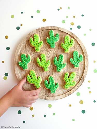 Party Ideas | Party Printables Blog: Cactus Sugar Cookies Easy Recipe