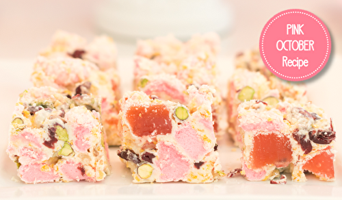 Party Ideas | Party Printables Blog: Cake it Pretty: Pink Gourmet Rocky Road in Honor of Pink October
