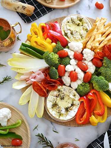 Party Ideas | Party Printables Blog: Camembert Cheese Fondue Board