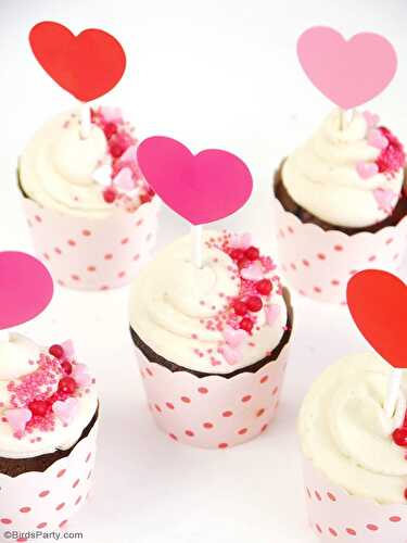 Party Ideas | Party Printables Blog: Chocolate Cupcake with Mascarpone Frosting