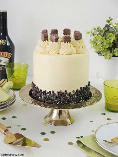 Party Ideas | Party Printables Blog: Chocolate Layer Cake with Baileys Condensed Milk Frosting
