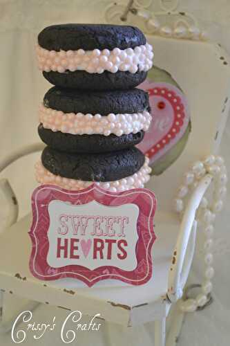 Party Ideas | Party Printables Blog: Chocolate Valentine's Day Woopie Pies