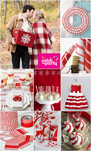 Party Ideas | Party Printables Blog: Christmas Party Ideas | Candy Cane Holiday Celebration