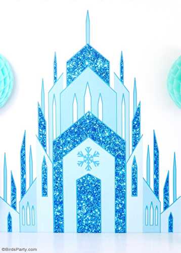 Party Ideas | Party Printables Blog: DIY Frozen Inspired Birthday Party Backdrop