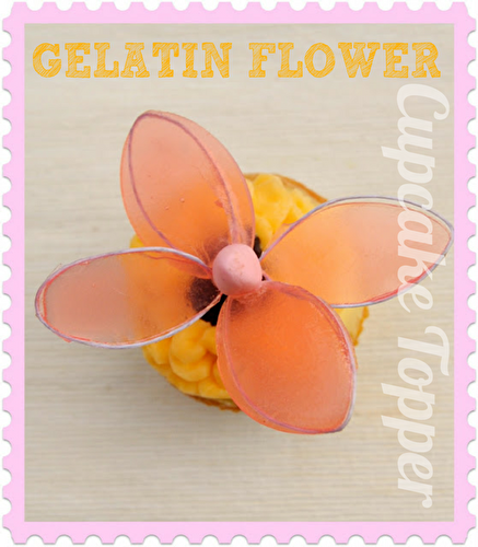 Party Ideas | Party Printables Blog: DIY Gelatin Flower Cupcake Topper