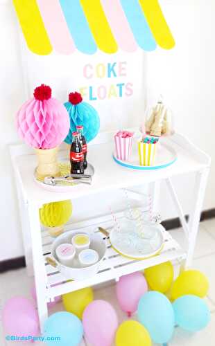 Party Ideas | Party Printables Blog: DIY Ice Cream Stand Awning for Your Party