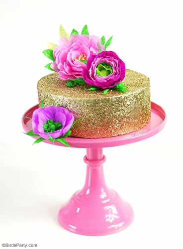 Party Ideas | Party Printables Blog: DIY Paper Flower Cake Toppers