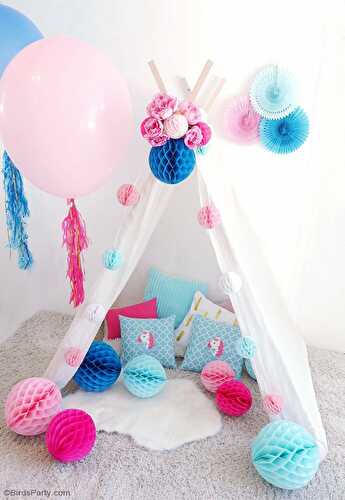 Party Ideas | Party Printables Blog: DIY Slumber Party Teepee