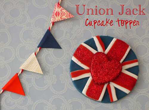 Party Ideas | Party Printables Blog: DIY Union Jack Fondant Cupcake Toppers