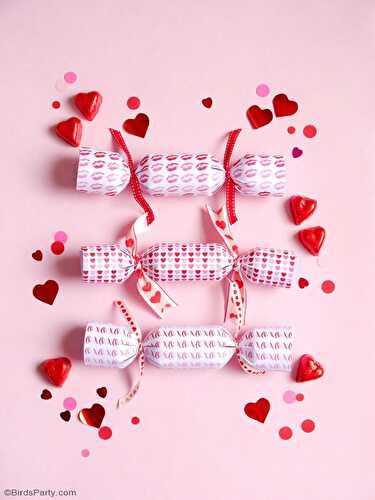 Party Ideas | Party Printables Blog: DIY Valentine's Day Crackers Party Favors