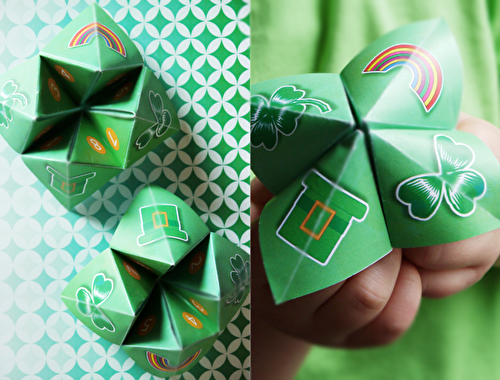 Party Ideas | Party Printables Blog: Free Printables St Paddy's Day Cootie Catchers