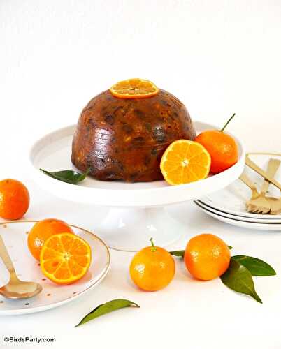 Party Ideas | Party Printables Blog: Fruity & Boozy British Christmas Pudding Recipe