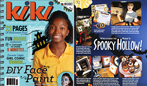 Party Ideas | Party Printables Blog: Halloween Party Ideas with Kiki Magazine