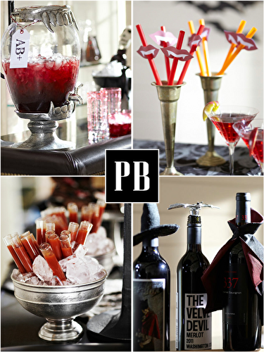 Party Ideas | Party Printables Blog: Halloween Vampire Inspired Blood Bar Party