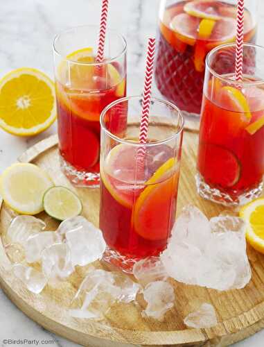Party Ideas | Party Printables Blog: Hibiscus Iced Tea Recipe