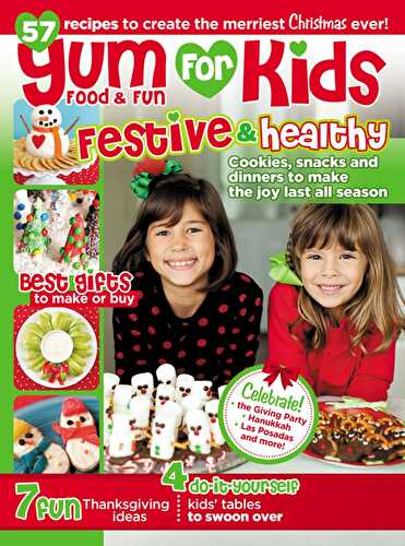 Party Ideas | Party Printables Blog: Holiday Kids' Tables for Yum Food Magazine