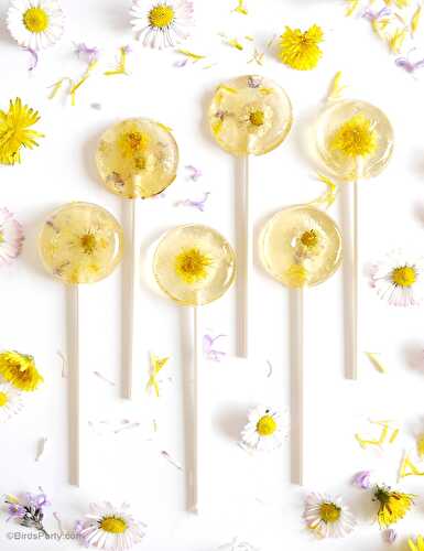 Party Ideas | Party Printables Blog: Honey & Lemon Floral Lollipops