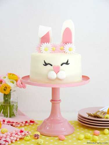 Party Ideas | Party Printables Blog: How to Make an Easter Bunny Cake 🐰🥚🌸