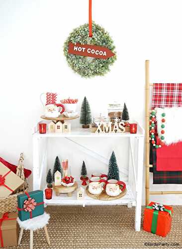 Party Ideas | Party Printables Blog: How to Set Up a Hot Chocolate Bar for The Holidays