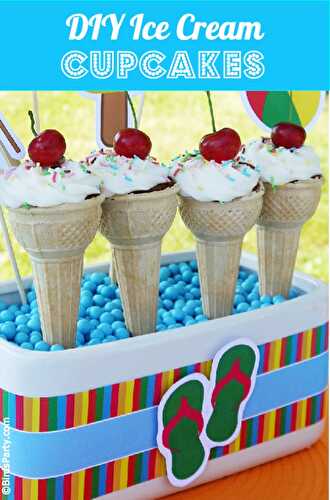 Party Ideas | Party Printables Blog: Ice Cream Cone Cupcakes Recipe