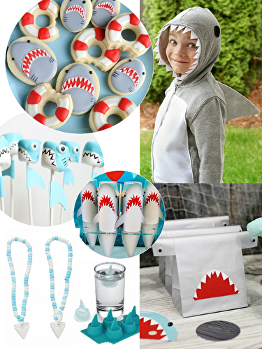 Party Ideas | Party Printables Blog: JAWesome Shark Party Ideas for Shark Week