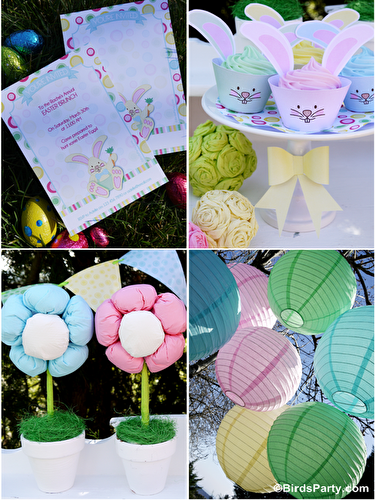 Party Ideas | Party Printables Blog: Kid's Easter Egg Hunt Party and Printables
