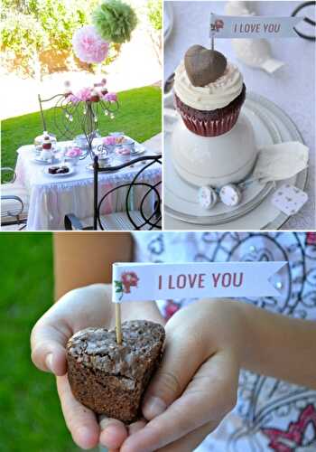 Party Ideas | Party Printables Blog: Last Minute Valentine's Day Tea Party Ideas