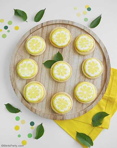 Party Ideas | Party Printables Blog: Lemon Decorated Sugar Cookies