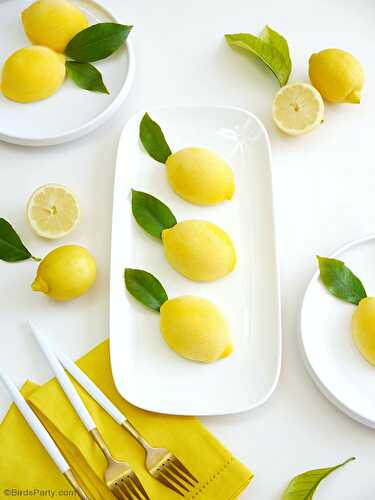 Party Ideas | Party Printables Blog: Lemon Shaped Mousse Recipe
