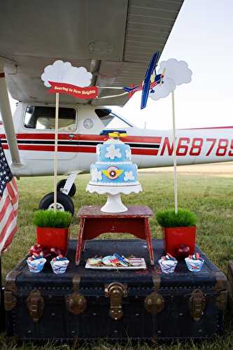 Party Ideas | Party Printables Blog: Little Pilot | Airplane Inspired Birthday Party Ideas