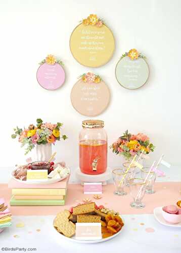Party Ideas | Party Printables Blog: Little Women Movie Night Ideas with DIYs, Recipes and FREE Printables