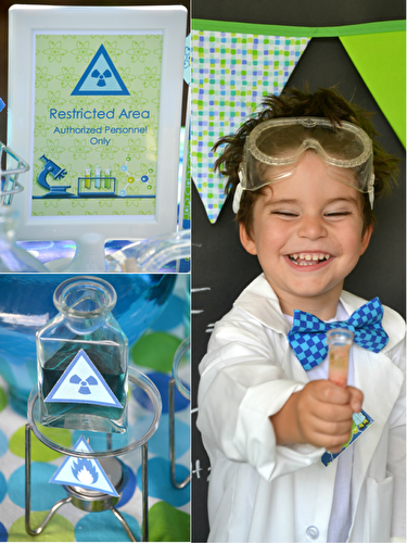 Party Ideas | Party Printables Blog: Mad Scientist Science Birthday Party Ideas