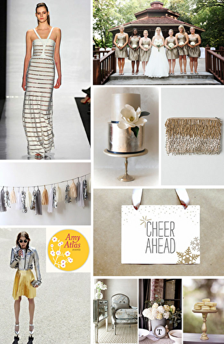 Party Ideas | Party Printables Blog: Metallic Chic Christmas Party Ideas