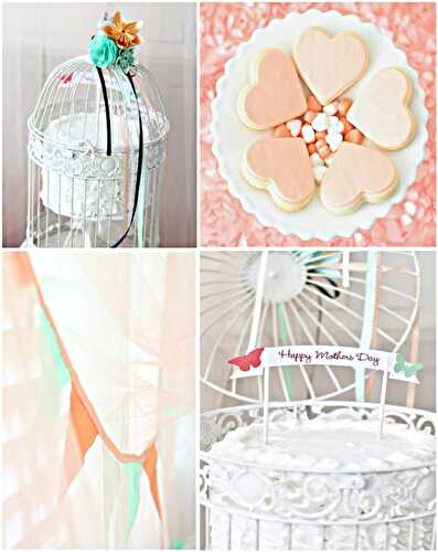 Party Ideas | Party Printables Blog: Mother's Day Desserts Table Ideas