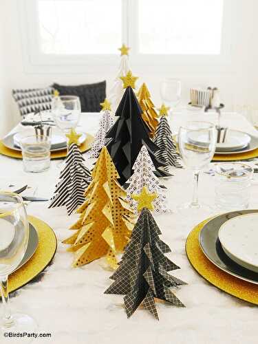 Party Ideas | Party Printables Blog: My Black & Gold Christmas Party Tablescape
