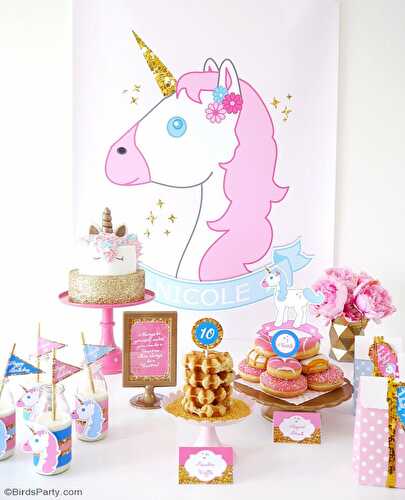 Party Ideas | Party Printables Blog: My Daughter's Unicorn Birthday Slumber Party